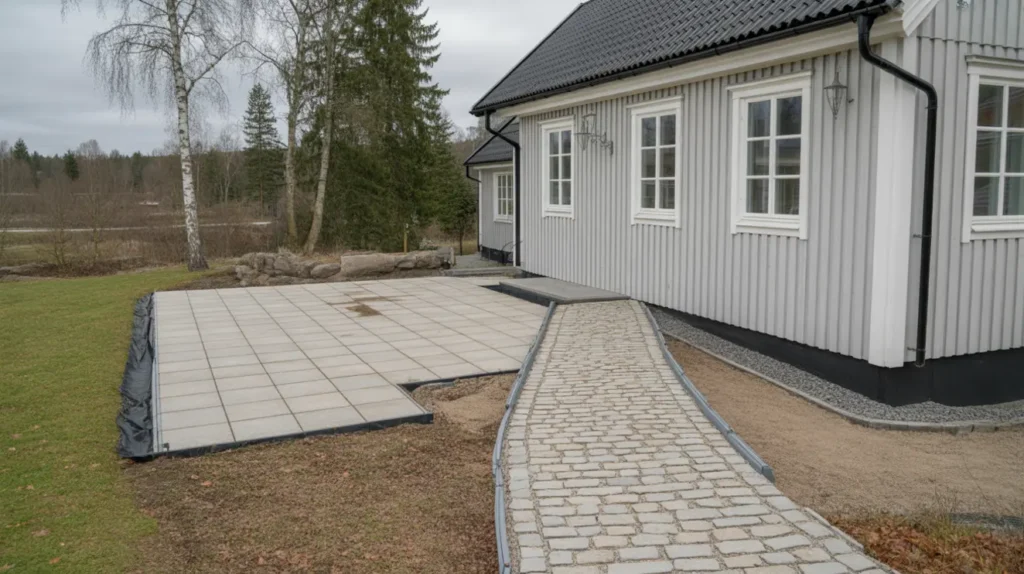 stens ttning som lyfter huset skapa h llbara g ngar och uteplatser utan ogr s och s ttningar