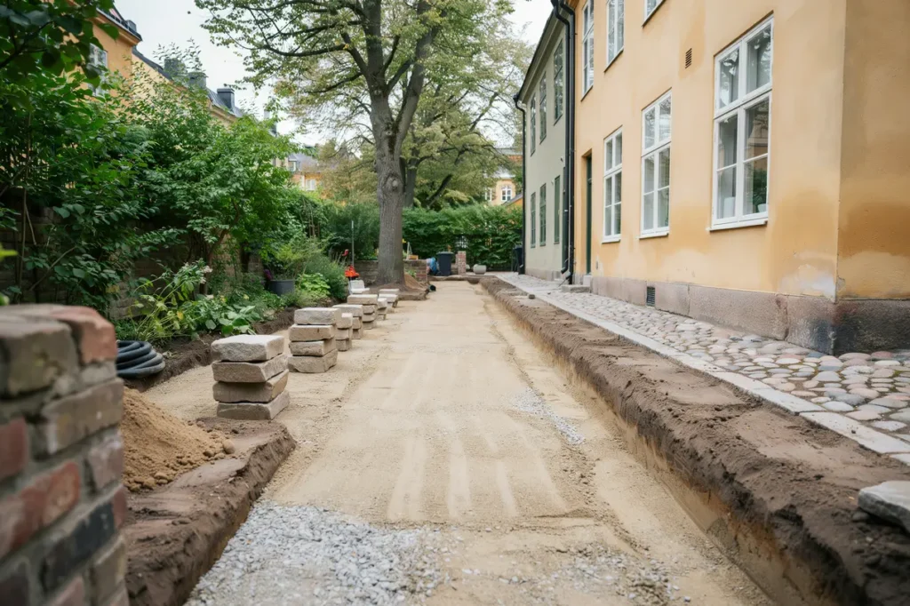 dr neringsarbete och markf rberedelse f r g rdsrenovering i s dermalm
