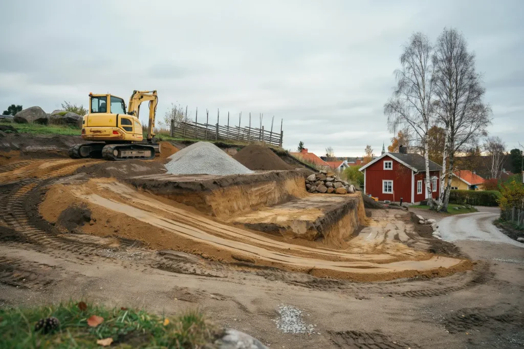 schaktning p villatomt s planerar du r tt djup masshantering och tillg nglighet f r ett smidigare markarbete