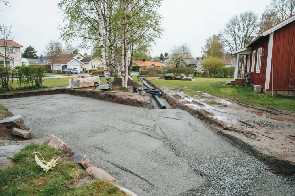 markarbete inf r attefallshus s f rbereder du tomten f r en stabil och kostnadseffektiv grund